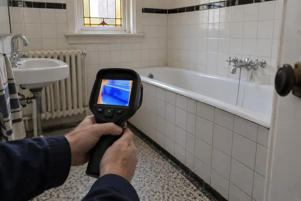 Lekdetectie Ommen – onderzoek in een badkamer van een oudere woning