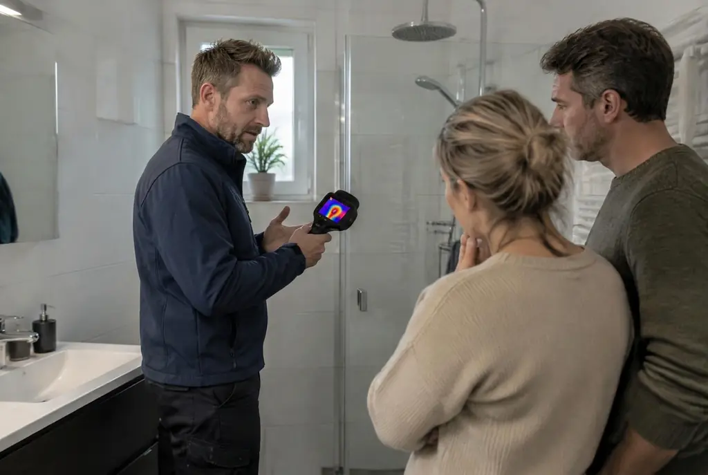 Lekdetectie Ommen – specialist legt bevindingen uit aan bewoner